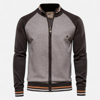 Old Ventuno | Men’s Zipped Sweater – Heritage Cotton Knit