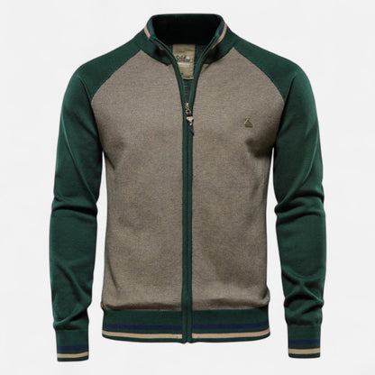 Old Ventuno | Men’s Zipped Sweater – Heritage Cotton Knit