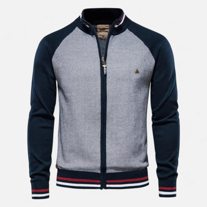 Old Ventuno | Men’s Zipped Sweater – Heritage Cotton Knit